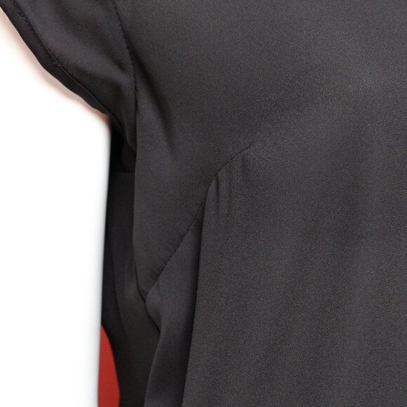 DR2 Black V-Neck Blouse - Picture 5 of 12